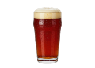 red ale beer in pint glass