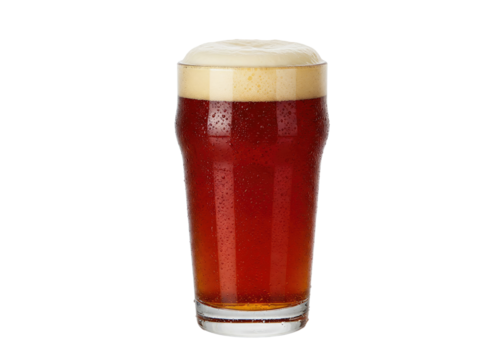 red ale beer in pint glass