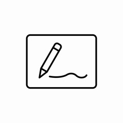 Pencil draw icon vector sign