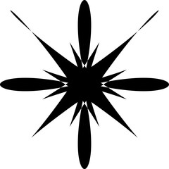 Fototapeta premium Flower Icon in different shape vector design