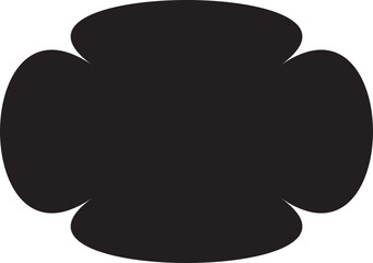 Flower Icon in different shape vector design