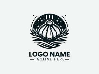 Obraz premium Baozi Chinese Food Qingming Festival Logo Design 