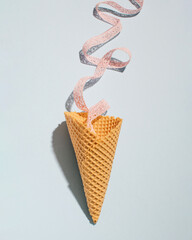 Summer holidays, fruit flavored ice cream