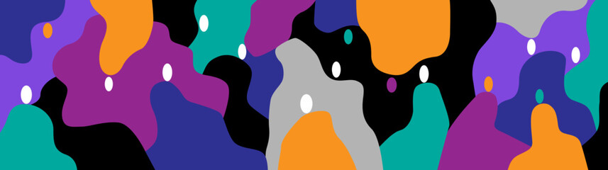 Internet people modern creative community abstract illustration 
