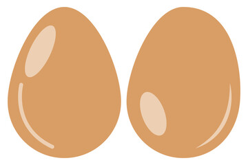 Eggs isolated on background. Easter egg icon. Vector illustrator
