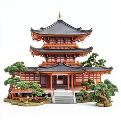 Fototapeta premium chinese temple in the park