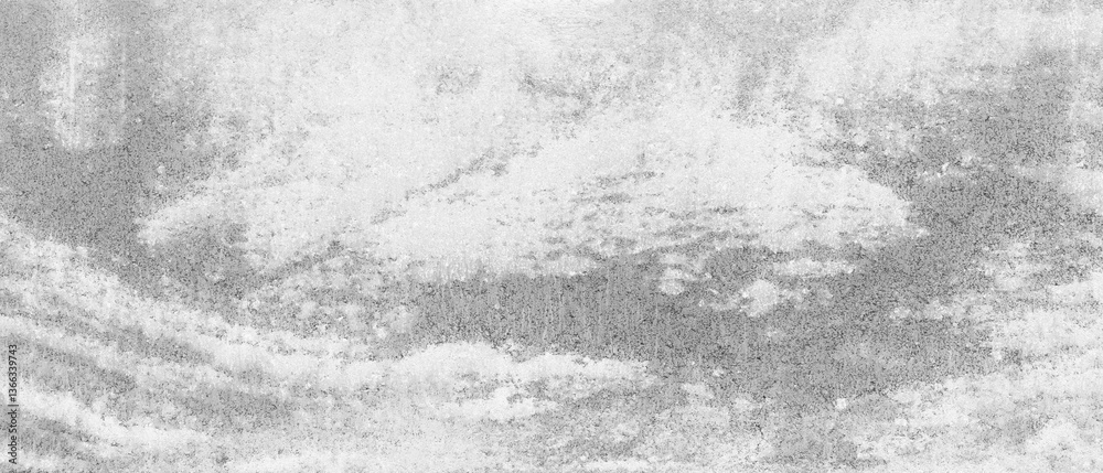 Fototapete gray wall with rough texture as a background for a template or banner. wall is made of stone and has