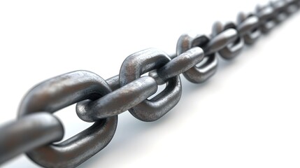 Fototapeta premium Industrial Steel Chain Security Background Design Element