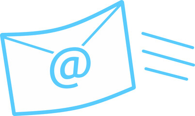Reaching online audience with blue email marketing campaign, newsletter subscription, sending marketing message via email. Digital email marketing strategy.