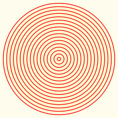 Circle shapes pattern. Circles ornament. Figures background. Simple wallpaper. Linear motif. Geometrical backdrop. Digital paper. Web designing, Textile print. Vector abstract.