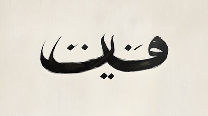 Arabic calligraphy script on textured paper background
