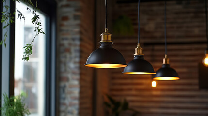 Obraz premium Vintage Glow: Retro Lighting Décor for Timeless Spaces