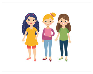 Girl Vector and girl image Free SVG Download 