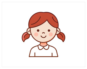 Obraz premium Girl Vector and girl image Free SVG Download 