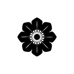 creative details Anemone Wildflower Icon vector illustration