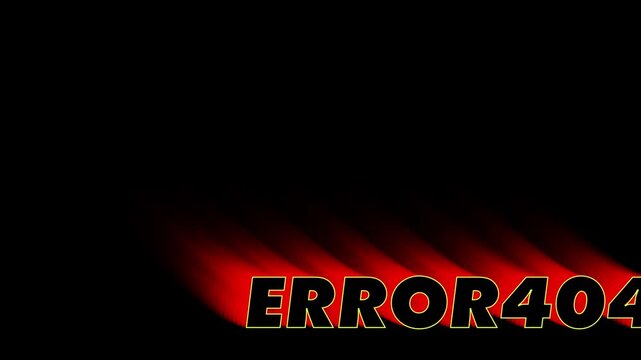 error404 text animation with red echo effect