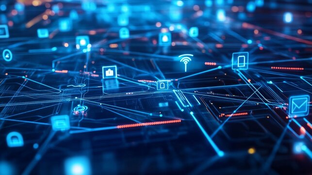 An AI powered system enhancing cybersecurity in IoT devices by analyzing network traffic, AI-assisted anomaly detection, and real-time security protocols for safer connected devices