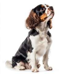 beautiful dog with white background

