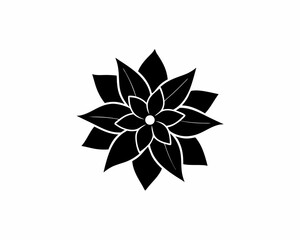 creative details Bee Balm Floral Icon vector illustration