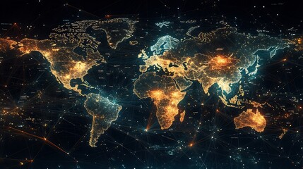 Data visualization of global cultural exchange pattern artistic data