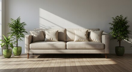 Cozy and Stylish Living Room with Green Decor