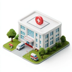 Obraz premium isometric city street