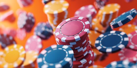 Colorful chips create excitement in the online gambling landscape. Generative AI