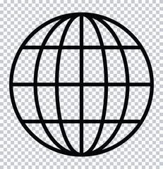 Globe icon. world icon, global www sign.