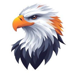 Obraz premium Sharp eyed eagle bird logo high resolution photo