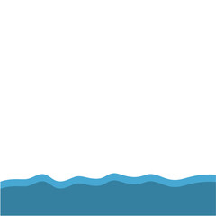 Blue Wave Bottom Border