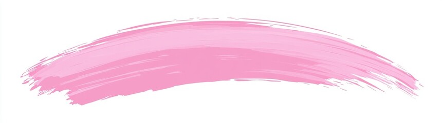 The image features a pink brush with a shiny appearance, set against a transparent background, and includes a pink watercolor png