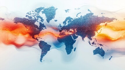Data visualization of global scientific research collaboration pattern