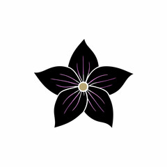 creative details Trillium Blossom Icon vector illustration