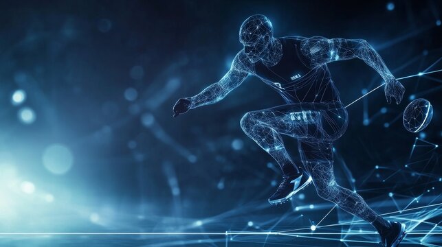 An AI powered system enhancing sports performance by analyzing player movements, biometric data, and game strategies to optimize athletic training and coaching
