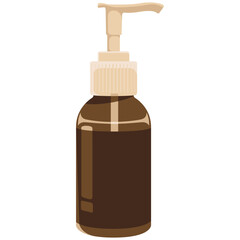Skincare Pump Bottle Illustration