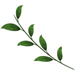 Decorative Floral Leaf Illustration