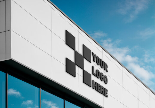 Logo Mockup Corporate Building