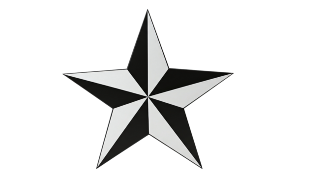 Five pointed star graphic image