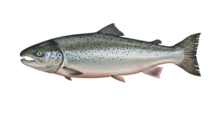 Naklejka premium Gray fish image