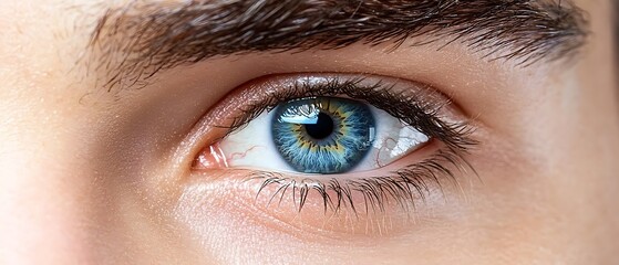 Obraz premium Close-up Blue Eye Detail