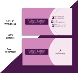 Fototapeta premium Creative and modern business card