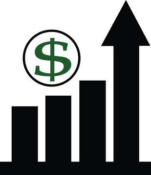 Sales growth icon, growth rate icon, growth icon free, improvement icon, economy icon