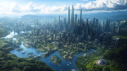 A futuristic megacity stretching across an entire planet --ar 16:9 --v 6.1 Job ID: 296c300f-e0fd-46e5-94be-60bd782f5cc4