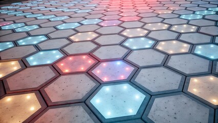 blue mosaic background