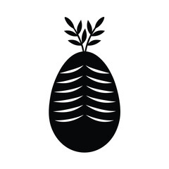 green plant isolated on white background