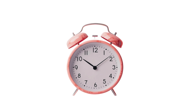 Pink Clock Alarm, cut out transparent - Powered by Adobe