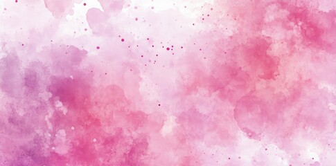 Obraz premium Soft pink watercolor background featuring delicate splashes and textures. ideal for creative projects. invitations. or artistic designs