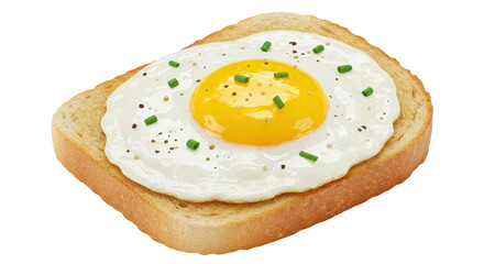 Isolated Egg on Toast