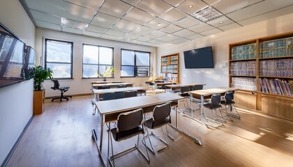Fototapeta premium modern classroom with LED 