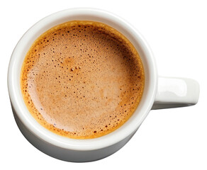Fototapeta premium PNG An isolated white cup mug of americano coffee drink background beverage.